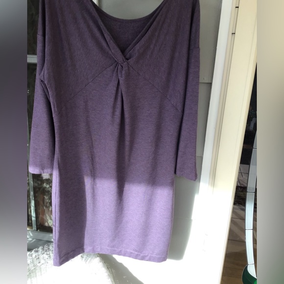 Ladies sz Large dress loft retail $69.99 purple new lovely Comfort soft - Picture 3 of 15